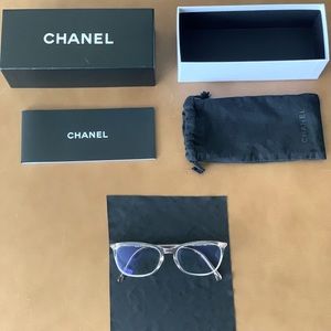 Authentic Chanel Light Pink Eyeglasses.